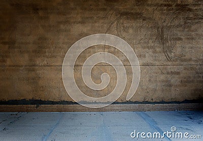 Grunge bare concrete room Stock Photo