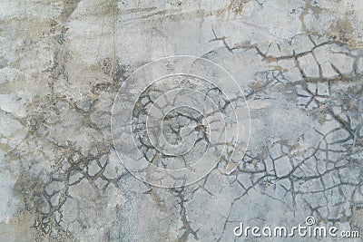 Grunge bare cracked concrete wall texture background. Stock Photo