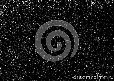 Grunge Black And White Urban Vector Texture overlay. Dark Messy Dust Background. Abstract Dotted, Vintage Grain Vector Illustration