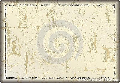 Grunge blank metal sign or picture frame, Vector Illustration