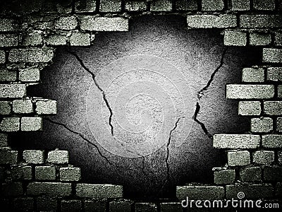 Grunge brick wall Stock Photo