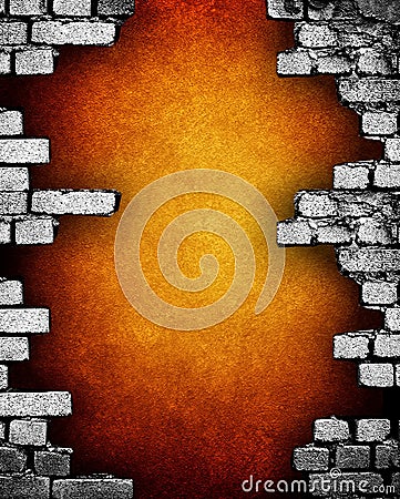 Grunge brick wall Stock Photo