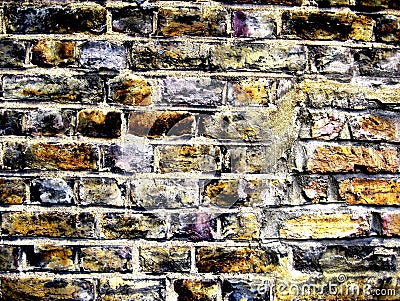 Grunge Brick Wall Background Stock Photo