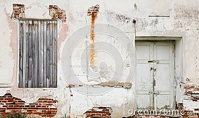 Grunge bricks wall Stock Photo