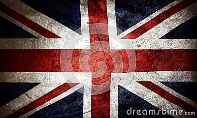 Grunge British flag Stock Photo