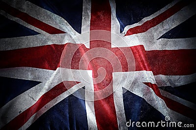 Grunge British flag Stock Photo