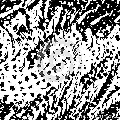 Grunge brush seamless pattern. Abstract background. Faded irregular texture. Distress textured effect overlay layer. Distressed bl Vector Illustration