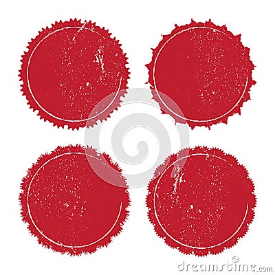 Grunge circle stamp Vector Illustration