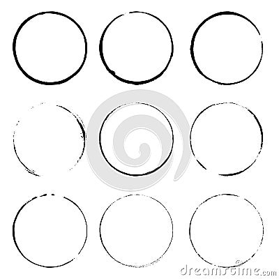 Grunge circles 2 Vector Illustration