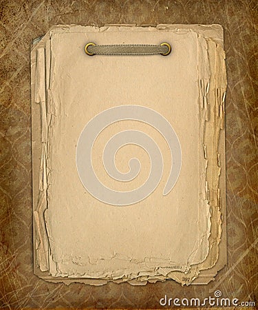 Grunge copybook for information Stock Photo