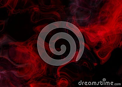 Grunge dark horror black background with bright red mist Stock Photo