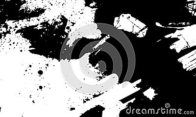 Grunge detailed black abstract texture Vector Illustration