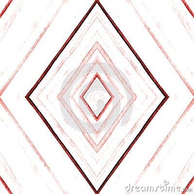 Grunge Diamond. Geometric Seamless Pattern. Stock Photo