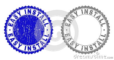 Grunge EASY INSTALL Scratched Watermarks Vector Illustration