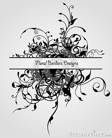 Grunge fashion vintage flowers Vector Illustration