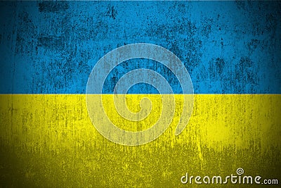 Grunge Flag Of Ukraine Stock Photo