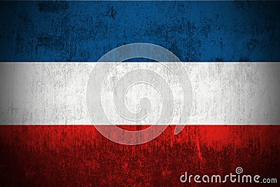Grunge Flag Of Yugoslavia Stock Photo