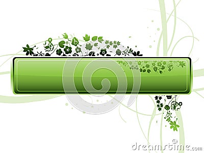 Grunge floral background Vector Illustration