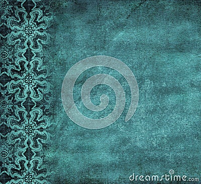 Grunge floral background Stock Photo