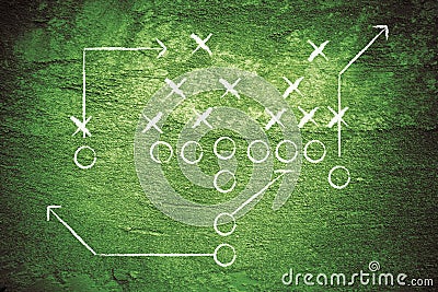 Grunge Football Play Stock Photo