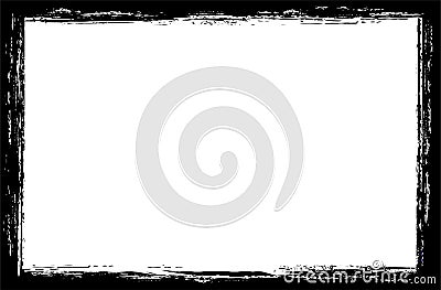 Grunge frame on white background Vector Illustration