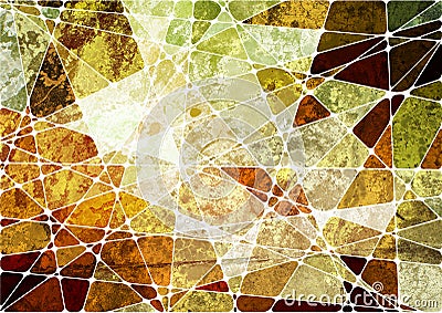 Grunge geometric mosaic background Stock Photo