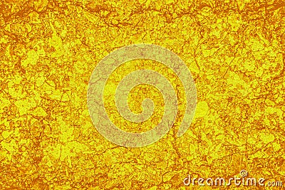 Grunge gold light cracked wall abstract background Stock Photo