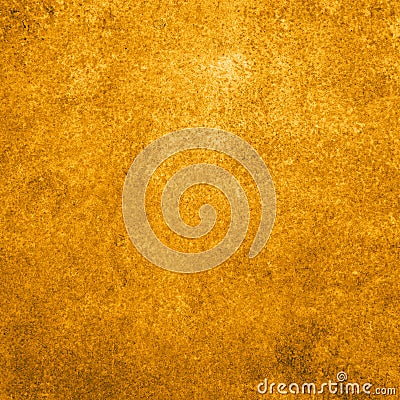 Grunge golden metal texture, orange messy background Stock Photo