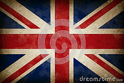 Grunge Great Britain Flag Stock Photo