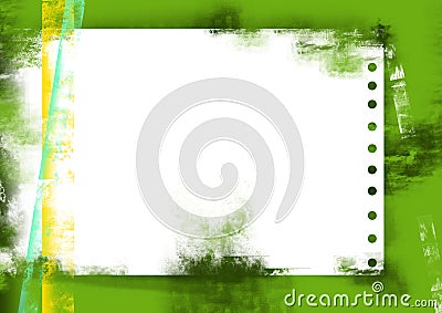 Grunge green sheet of paper Stock Photo