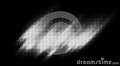 Grunge halftone spot. Black and white circle dots texture background. Spotted vector abstract texture Vector Illustration