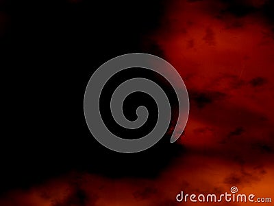 Grunge horror black and orange red foggy background Stock Photo