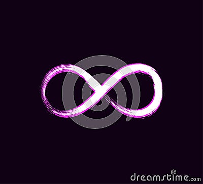 grunge infinity symbol Vector Illustration