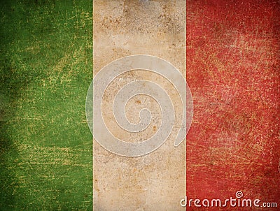 Grunge italian flag background Stock Photo
