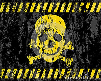 Grunge jolly roger background Vector Illustration