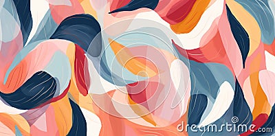abstract geometric design trend trendy spot print creative illustration texture. Generative AI. Cartoon Illustration