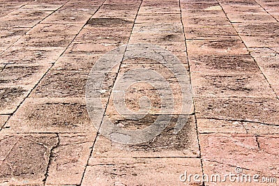 Grunge line street cement tile Stock Photo