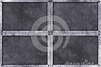 Grunge metal background. rivet on metal plate. Cartoon Illustration