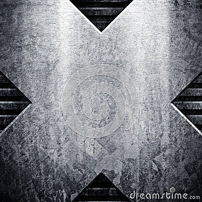 Grunge metal plate Stock Photo