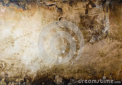 Grunge metal plate. Stock Photo