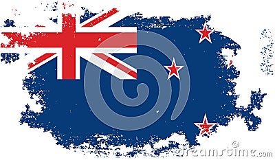 Grunge new zeland flag Stock Photo