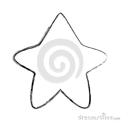 Grunge nice star art shape design Vector Illustration