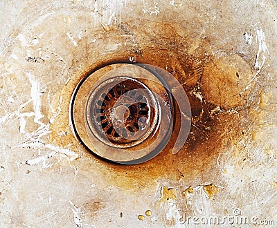 Grunge old dirty sink Stock Photo