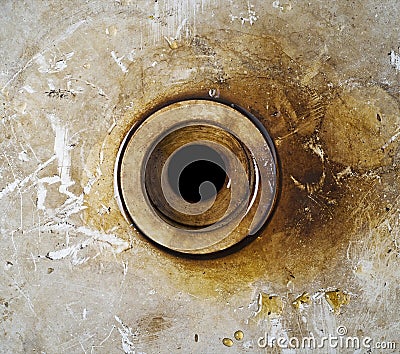 Grunge old dirty sink Stock Photo