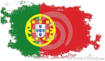 Grunge portugal flag Stock Photo