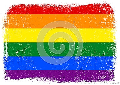 Grunge pride flag background Vector Illustration