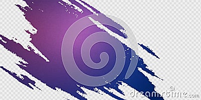 Grunge purple brush stroke effect Vector Illustration