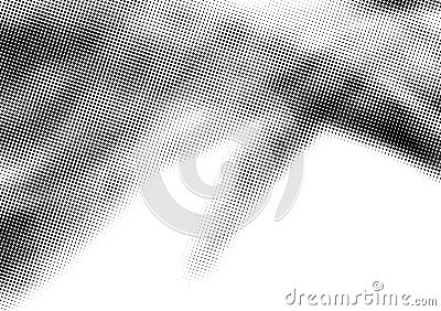 Grunge real organic vintage halftone vector ink print Vector Illustration