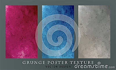 Grunge red illustration concrete wall texture background Vector Illustration