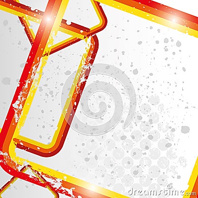 Grunge retro reddish frames background eps 10 Vector Illustration